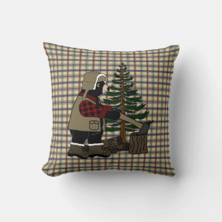Cute Pset Lumberjack Pillow Kussen