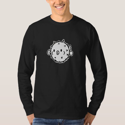 Cute Puffer Fish Pufferfish Graphic T-shirt (Voorkant)
