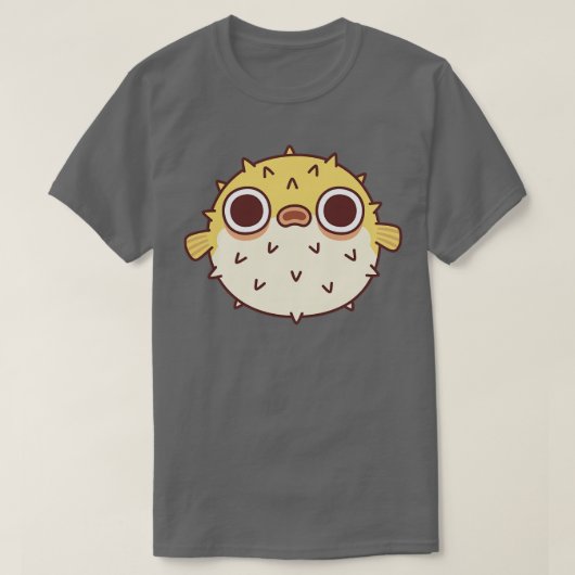 Cute Puffer Fish T-shirt (Design voorkant)