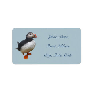 Cute Puffin-Adresetiketten Etiket