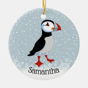 Cute Puffin Ornament