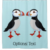 Cute Puffins Design Douche Rideau (Devant)