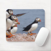 Cute Puffins Mousepad Muismat (Met muis)
