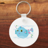 Cute Puffy Fish Sleutelhanger (Voorkant)