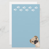 Cute pug briefpapier (Voorkant / Achterkant)