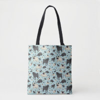 Cute Pug Canvas tas