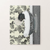 Cute Pug Dog Bath Time Splish Splash Fun Legpuzzel (Verticaal)