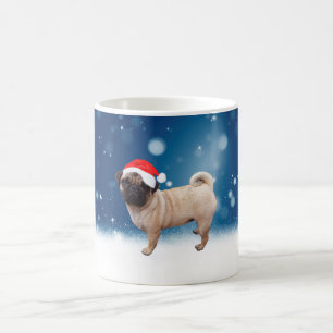 Cute Pug Dog Kerstkerstkerstkerstkerstkerstkerstma Koffiemok