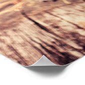 Cute Pug Dog Portret met Blue Scarf Poster (Hoek)