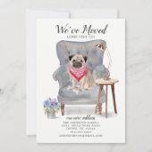 Cute Pug Dog We hebben de aankondiging verplaatst (Voorkant)