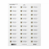 Cute Pug Dog WreatReturn Address Label (Full Sheet)