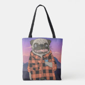 Cute Pug Draagtas (Achterkant)