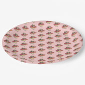 Cute Pug in een Bord Donut Paper (Gekanteld)