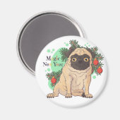 Cute Pug Magneet (Voorkant / Achterkant)