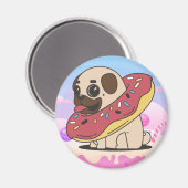 Cute Pug Magneet (Voorkant / Achterkant)