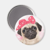 Cute Pug Magneet (Voorkant / Achterkant)