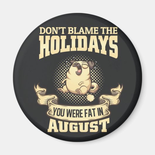 Cute Pug Magneet (Voorkant)