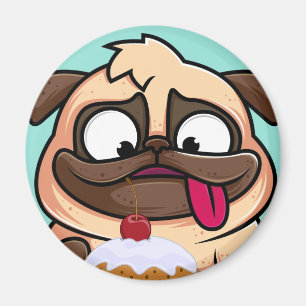 Cute Pug Magneet