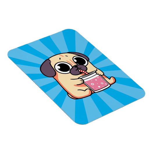 Cute Pug Magneet (Rechterzijde)