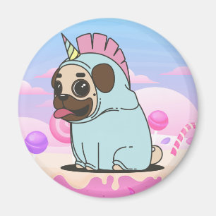 Cute Pug Magnet Magneet