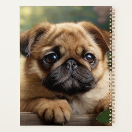 Cute Pug Planner (Achterkant)