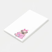 Cute Pug Post-it® Notes (Schuin)