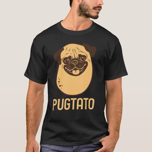 Cute Pug Potato Pugtato Pug Potato Dog T-shirt (Voorkant)