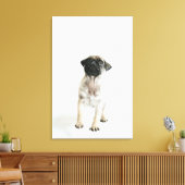 Cute Pug Puppy Canvas Afdruk (Insitu (Woonkamer))