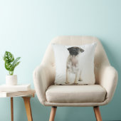 Cute Pug Puppy Kussen (Stoel)