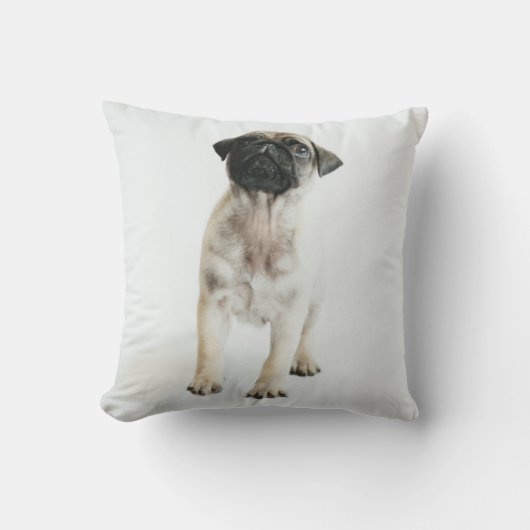 Cute Pug Puppy Kussen (Voorkant)