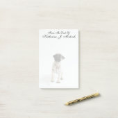 Cute Pug Puppy Post-it® Notes (Op bureau)