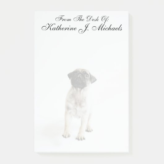 Cute Pug Puppy Post-it® Notes (Voorkant)