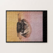 Cute Pug Puppy | Pug Hondenliefhebbers Cadeau Legpuzzel (Horizontaal)