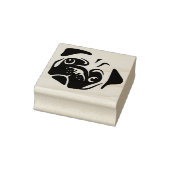 Cute Pug Rubberstempel (Stempel)