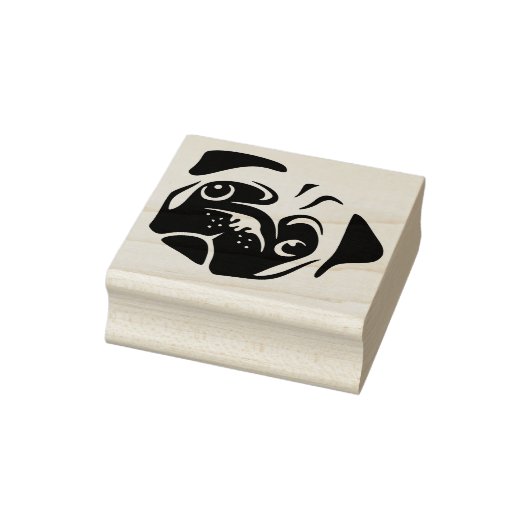 Cute Pug Rubberstempel (Stempel)