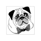 Cute Pug Rubberstempel (Afrduk)