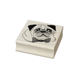 Cute Pug Rubberstempel