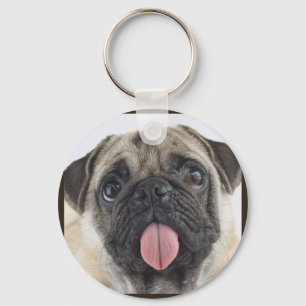 Cute Pug Sleutelhanger