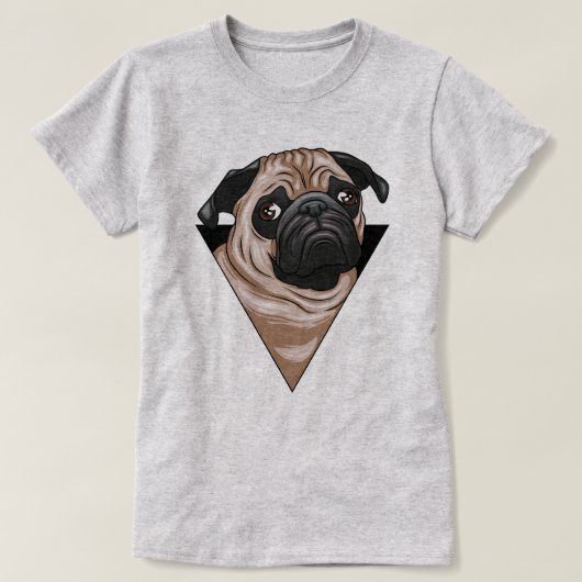 Cute Pug T-Shirt (Design voorkant)