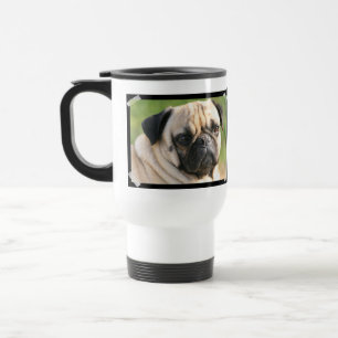 Cute Pug Travel Mug Reisbeker
