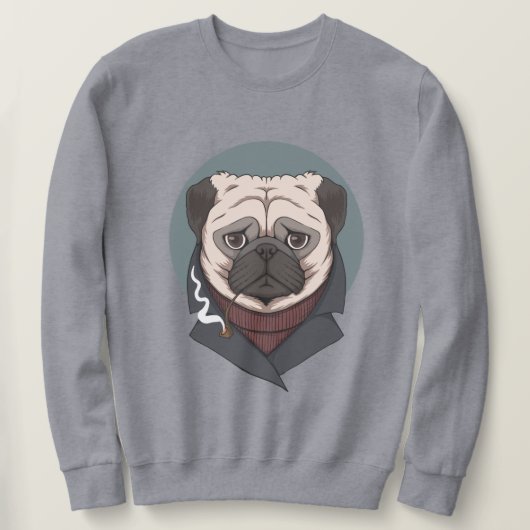 Cute Pug Trui (Design voorkant)