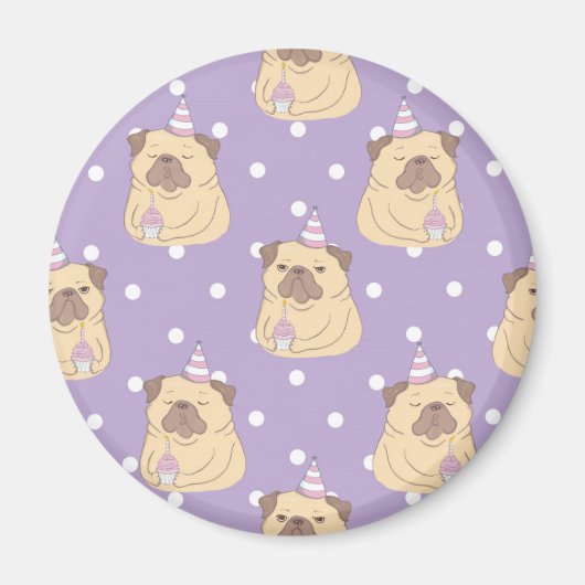 Cute Pugs Magneet (Voorkant)
