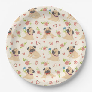 Cute Pugs Paper Bord
