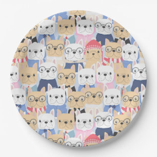 Cute Pugs Papieren Bordje