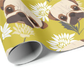 Cute Pugs Wrapping Paper Cadeaupapier (Rol Hoek)
