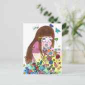 Cute Puke Briefkaart (Staand voorkant)