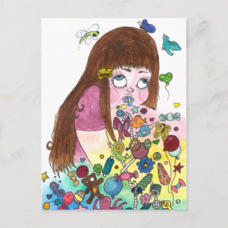 Cute Puke Briefkaart