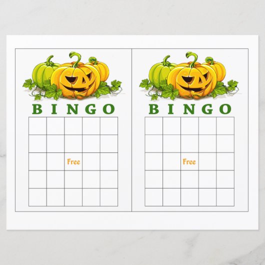 Cute pumpkin bingo (Voorkant)