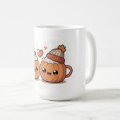 Cute Pumpkin Couple Mugs (Devant droit)