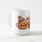 Cute Pumpkin Couple Mugs (Devant gauche)